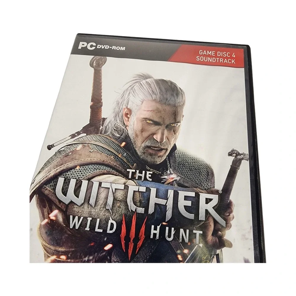 The Witcher 3 Wild Hunt PC Soundtrack CD Game Disc 4 with Booklet and Stickers